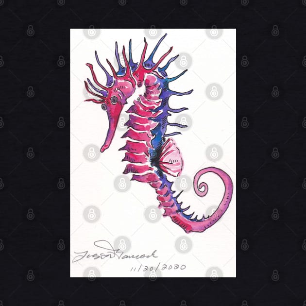 Purple/Pink SeaHorse by Octo30